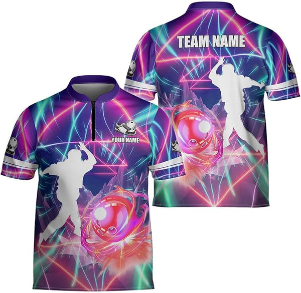 Custom Team Bowling Player Jersey Shirt For Men, Custom Bowling Shirt BZ0161